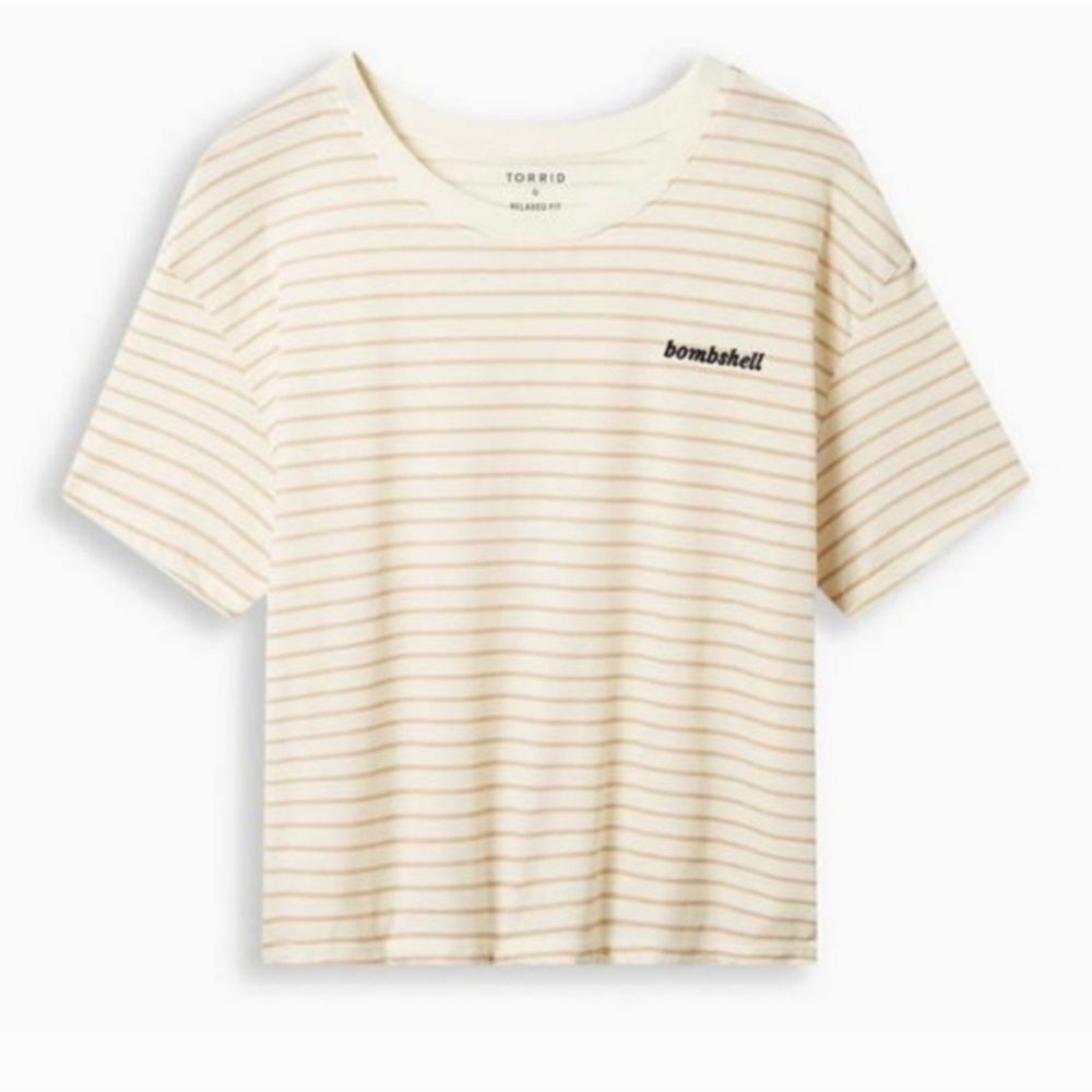 Torrid Bombshell Stripe Crop Top